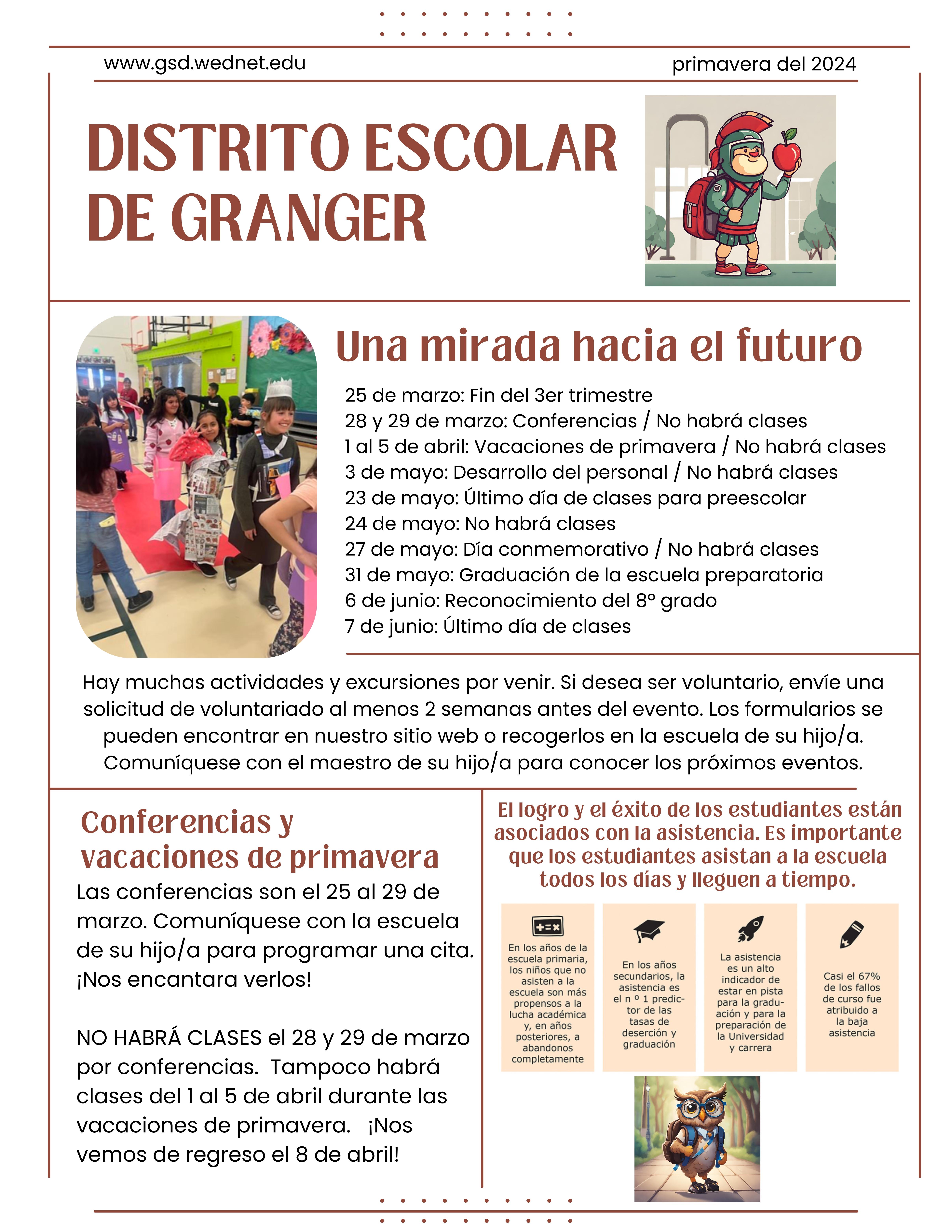 Spring 2024 Newsletter Spanish